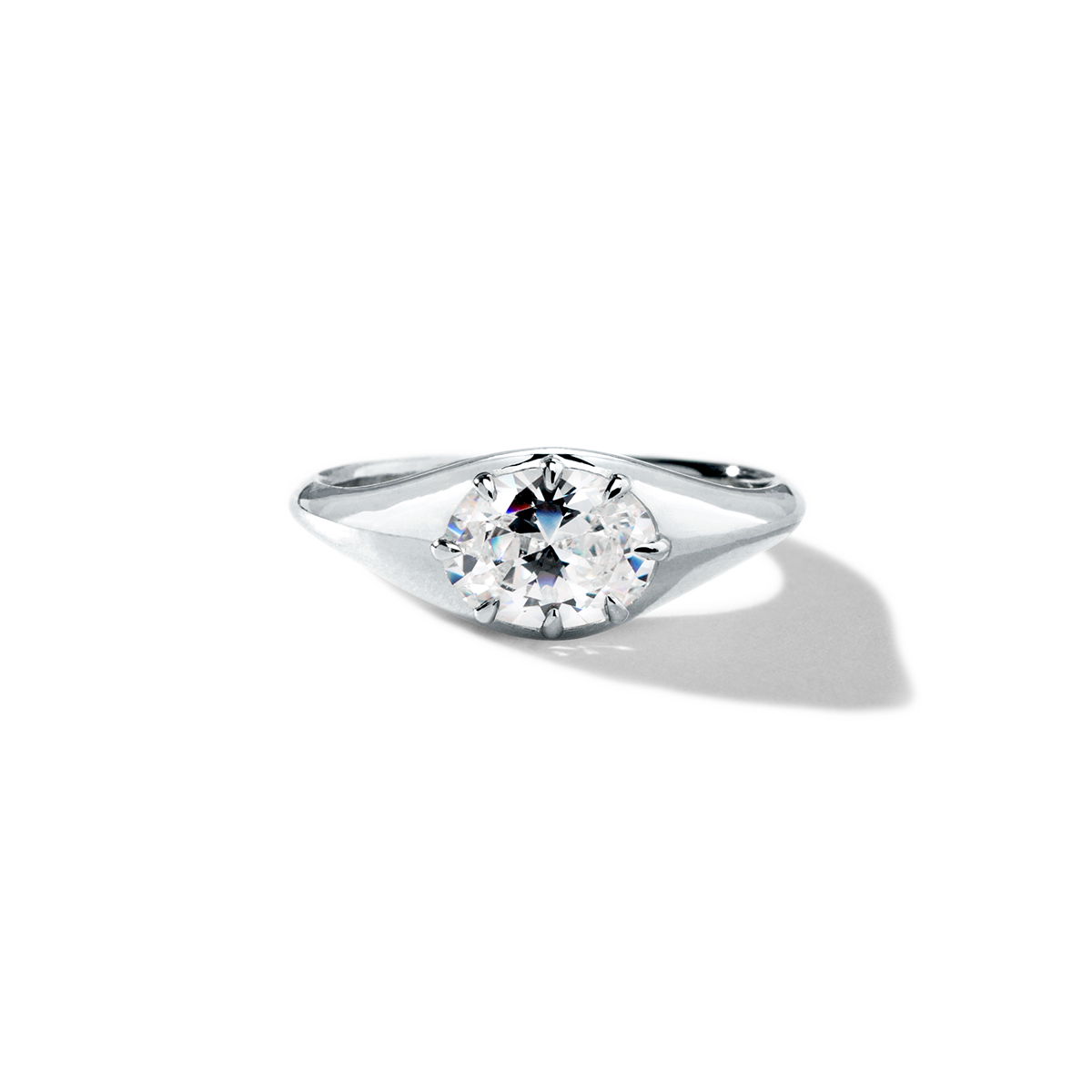 18K White Gold