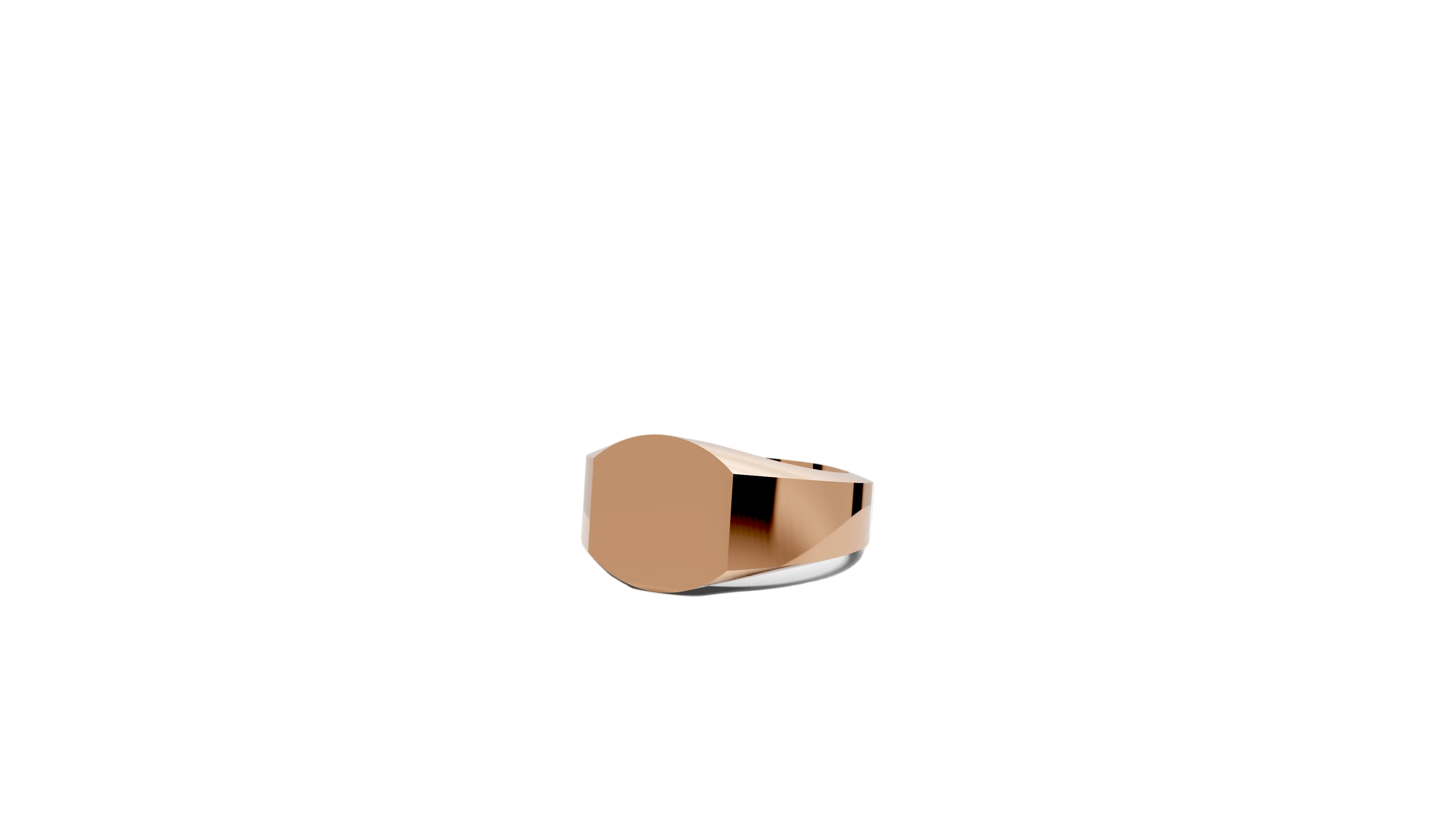 Signet Ring - Halvrund