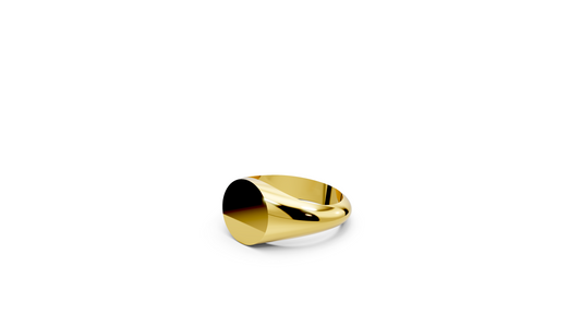 Klassisk Signet Ring - Rund