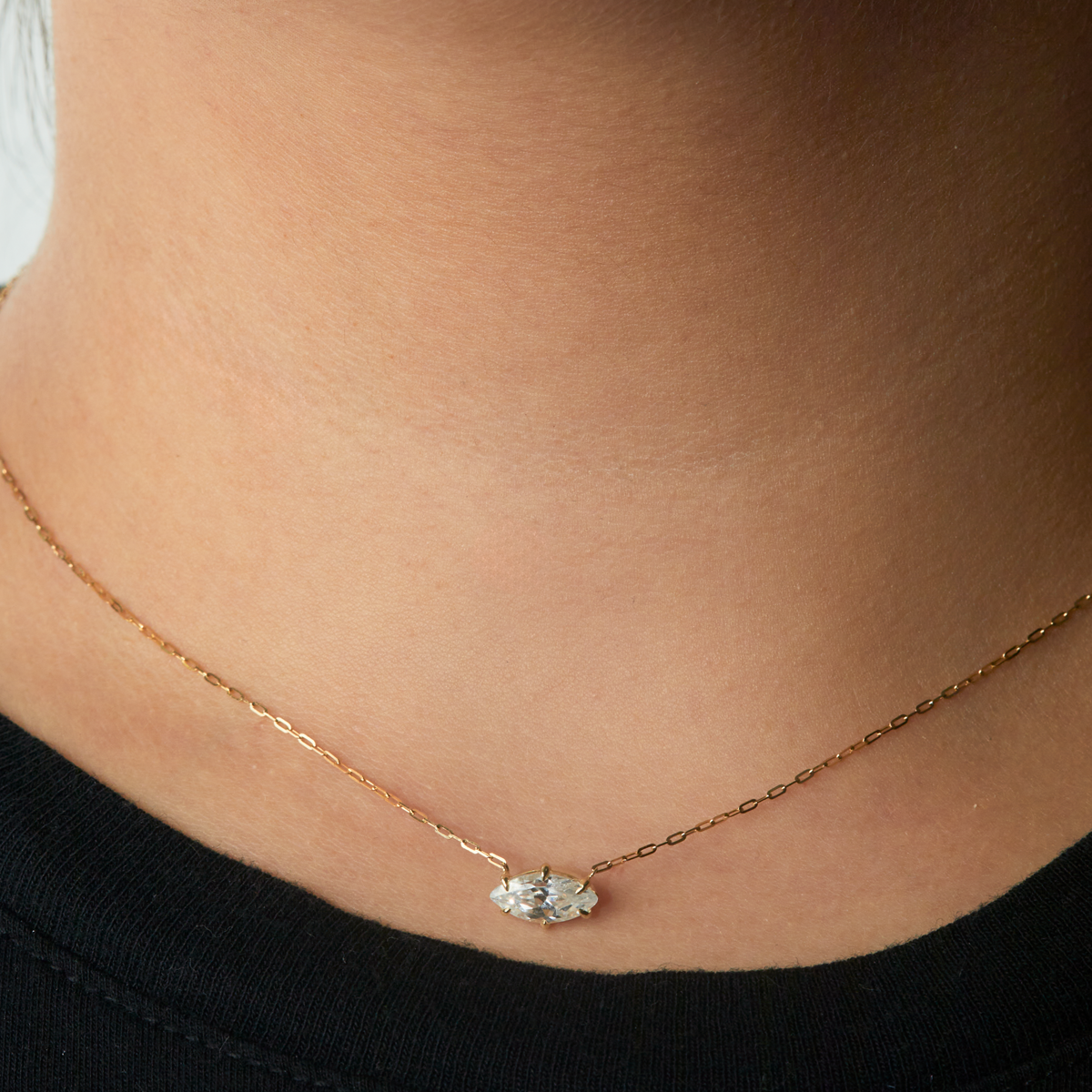 Marquise Diamond Pendant/Halsband