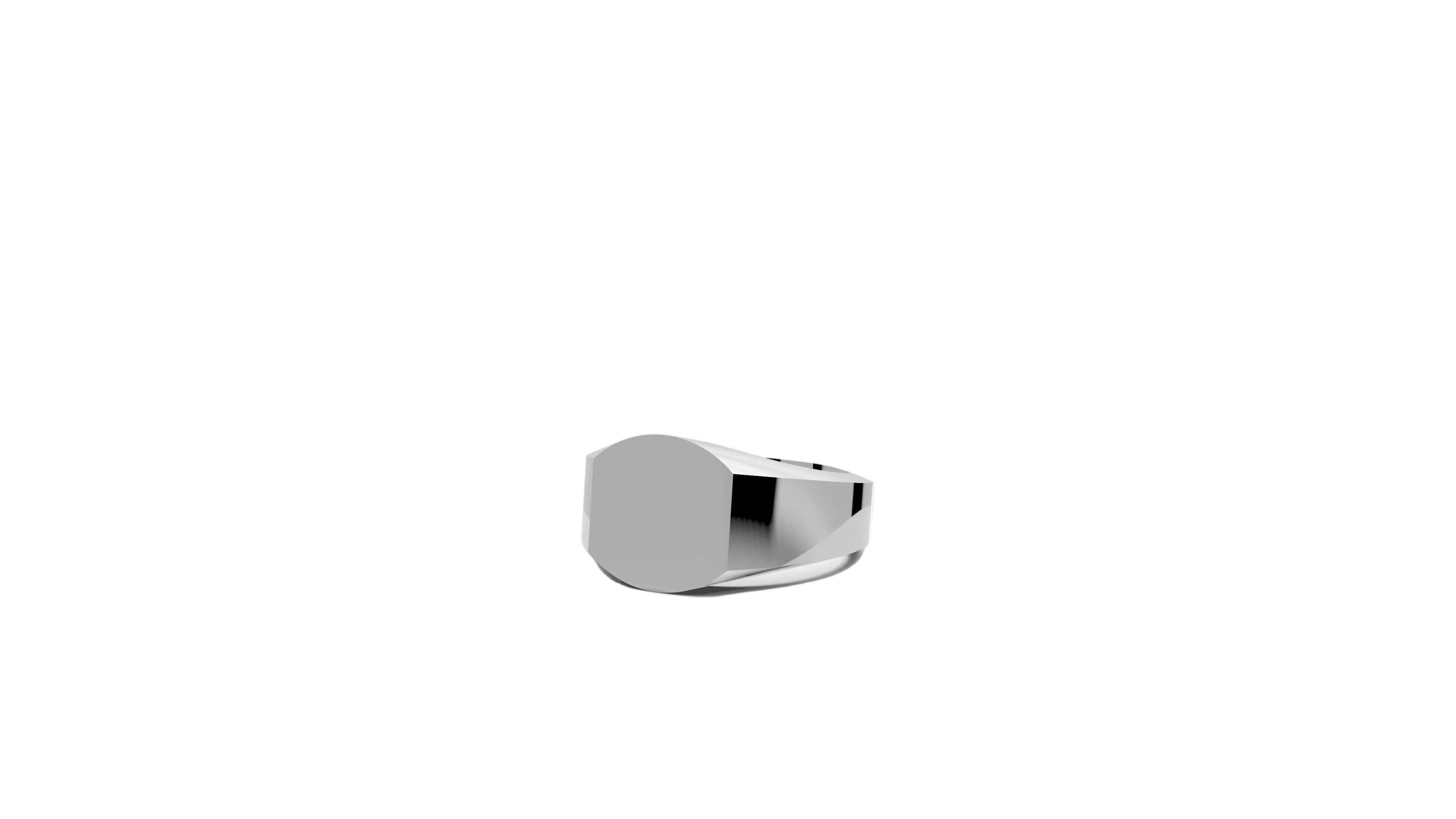 Signet Ring - Halvrund