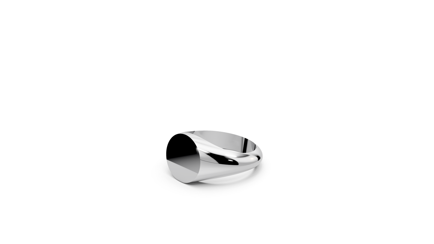 Klassisk Signet Ring - Rund